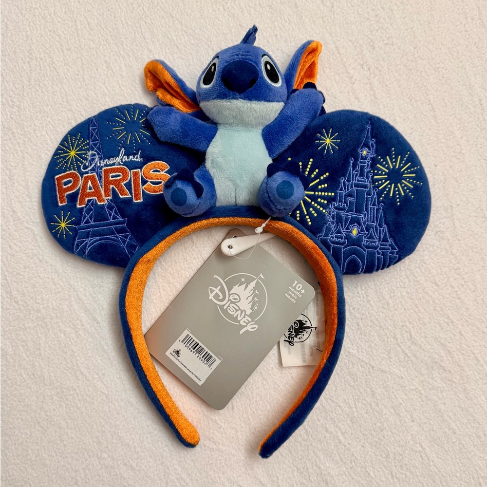 Disneyland PARIS Stitch Ear Headband NWT RARE